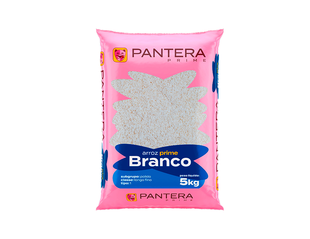 ARROZ BRANCO TIPO 1 PANTERA 5 KG (FDO 6 PCT)